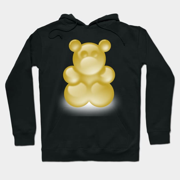 Gold gummy bear Hoodie by MGuyerArt